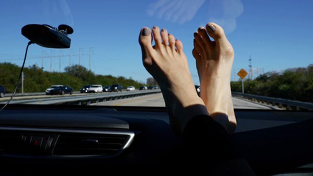 Feet On the Dashboard Overwhelm Agents. Chief says "Disgusting crime."