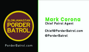 3.5"x2" Porder Batrol Business Card