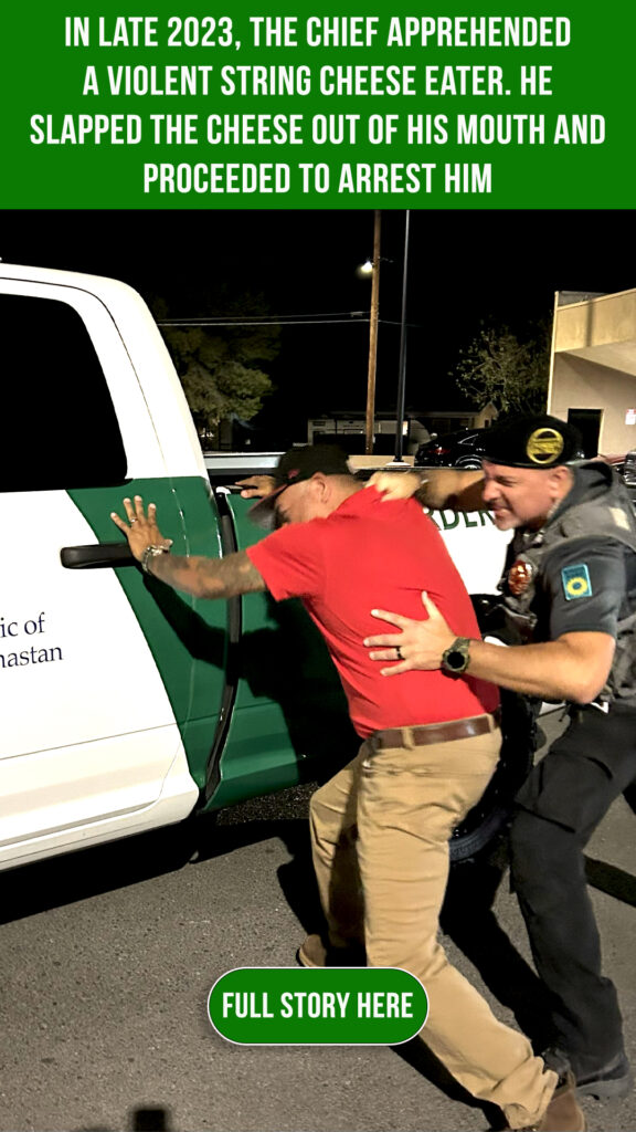 Violent Cheese String Eater Caught